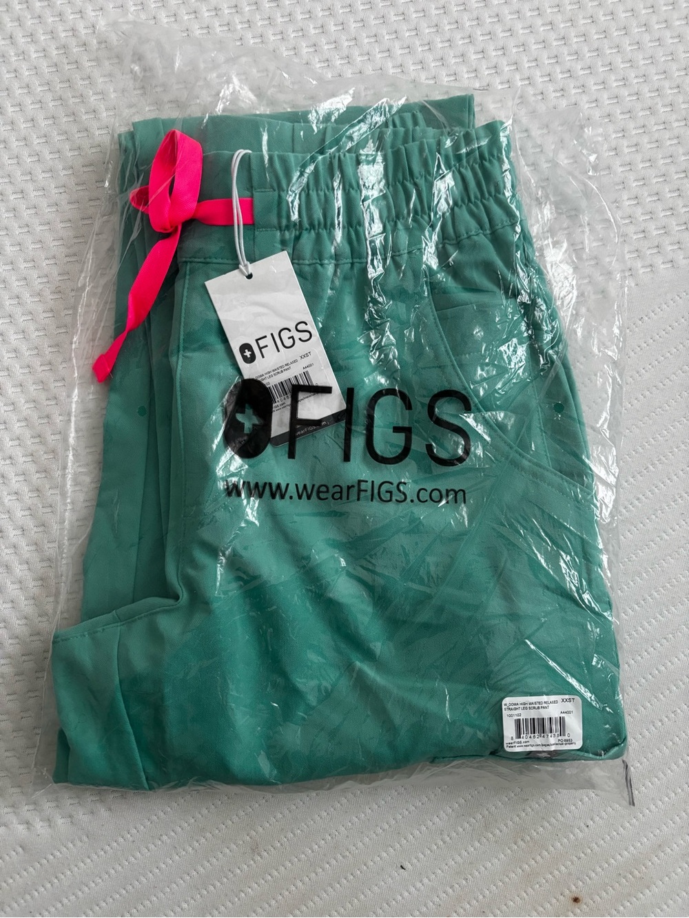 NWT Figs Surgical Green Dowa Scrub Pants xxs tall